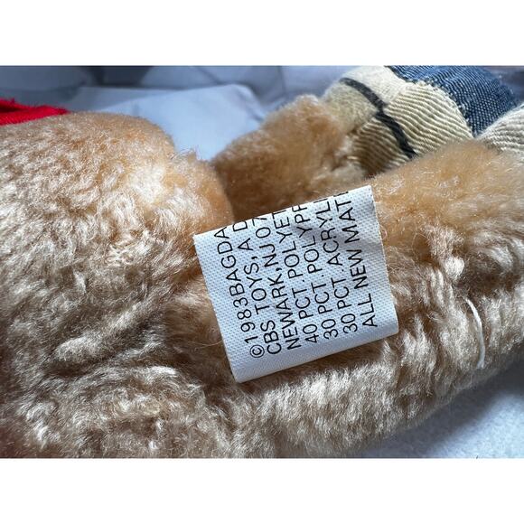 1983 Alvin and The Chipmunks CBS Toys Vintage Plush Stuffed Animal Toy 12" Nice - Picture 15 of 16